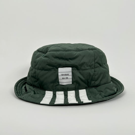 Thom Browne Green Puffer Bucket Hat Size M