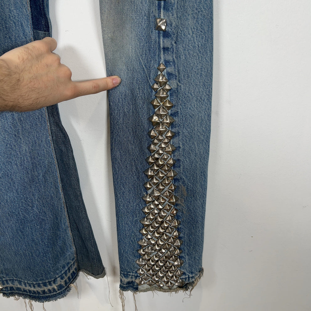 Gallery Dept Studded Rodman LA Flare Jeans Size 34