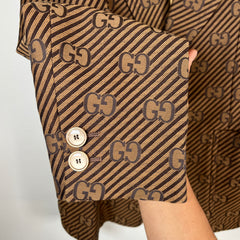Gucci Diagonal GG Monogram Brown Suit Set