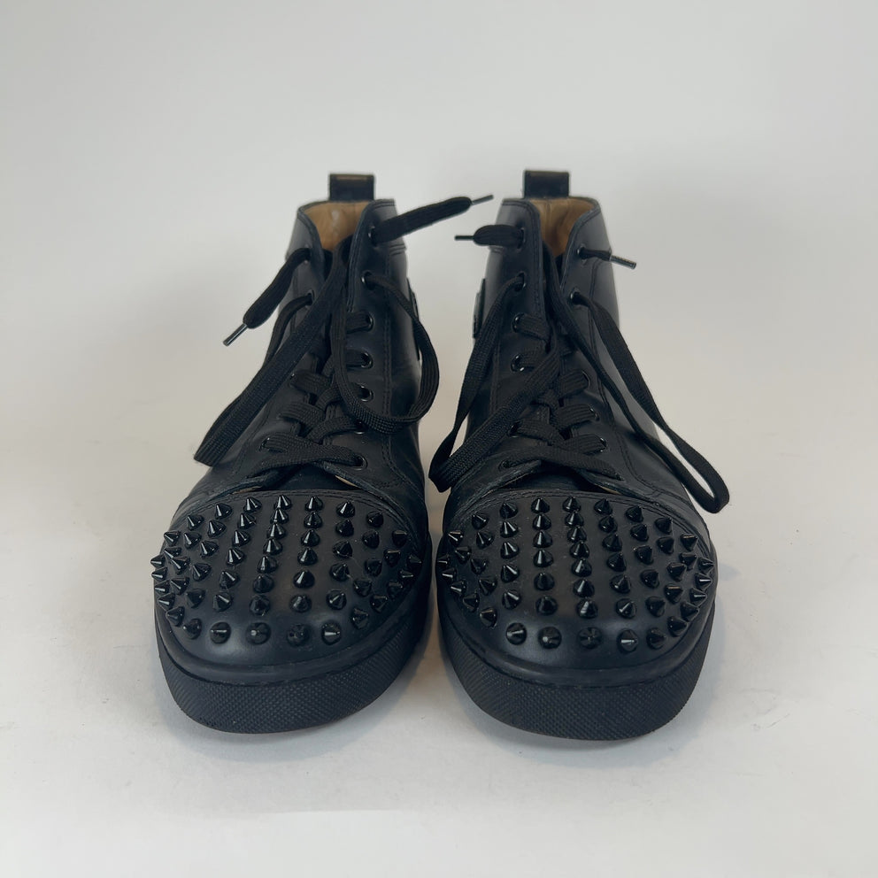 Christian Louboutin Lou Spiked Hightop Sneakers