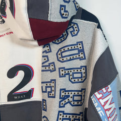 Supreme Patchwork Zip Up Hoodie Size M