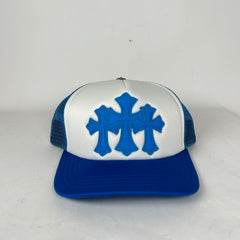 Chrome Hearts Blue Cemetery Patch Trucker Hat