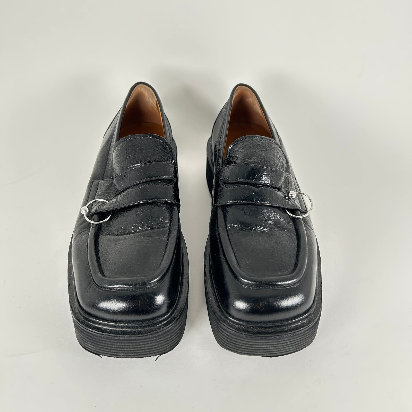 Marni Pierced Leather Loafers Size 7