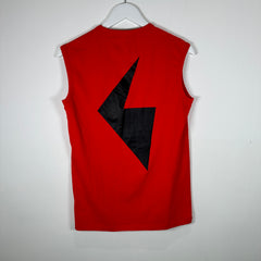 Raf Simons Red SS05 'Definition' Sleeveless Shirt Size 48