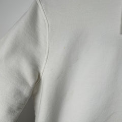 Dior White Embroidered Hoodie Size S