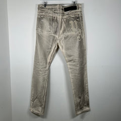Palm Angels Waxed Metallic Jeans Size 32