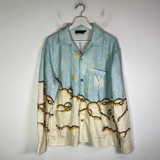 Amiri Sunscape Cotton Button-Up Shirt