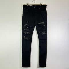 Amiri Black Bandana Thrasher Jeans