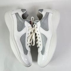 Prada White Patent Leather America Cups