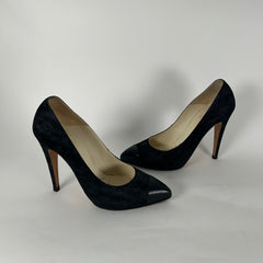 Chanel Vintage Suede Pump Heel Size 39