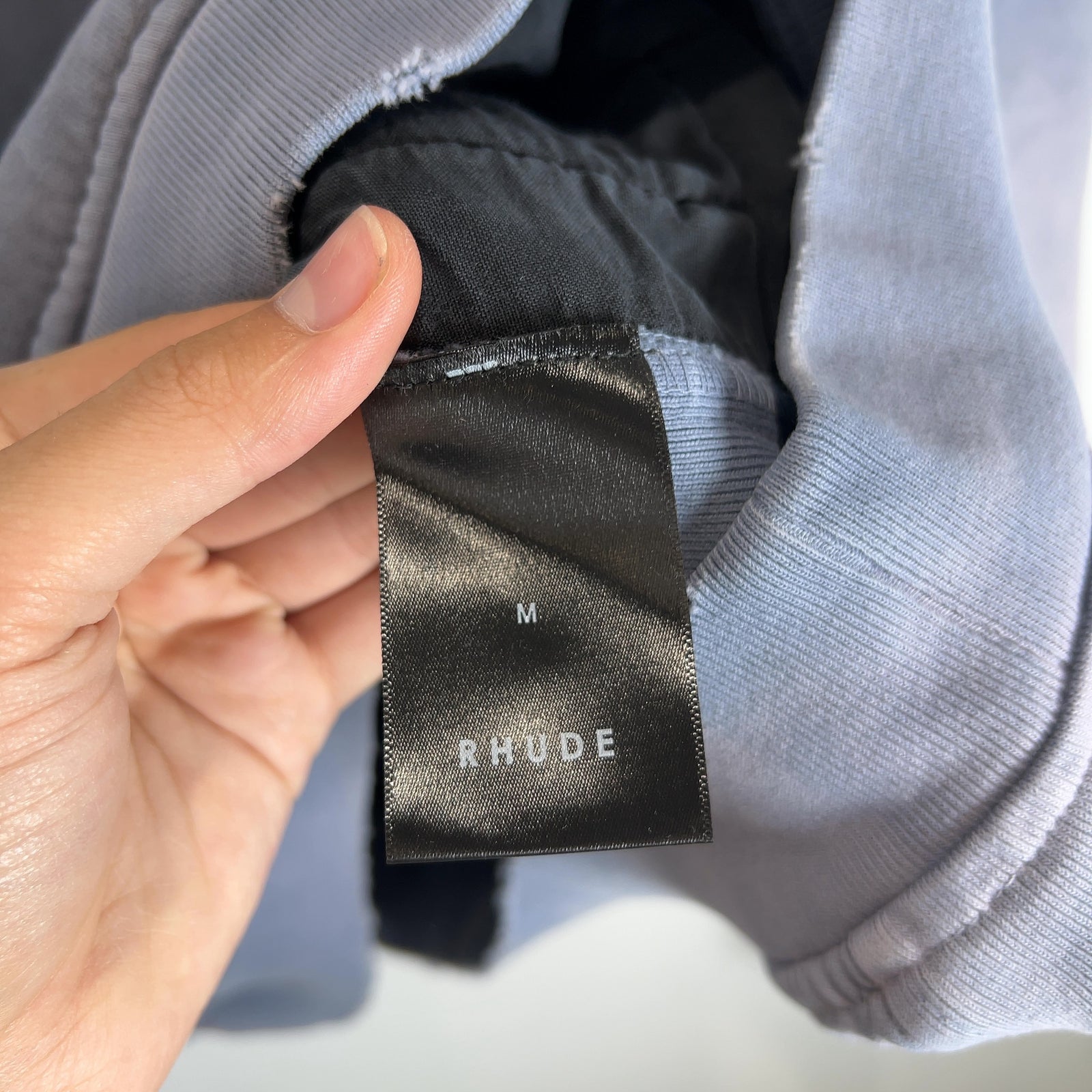 Rhude Faded Cursive Script Logo Sweatshirt