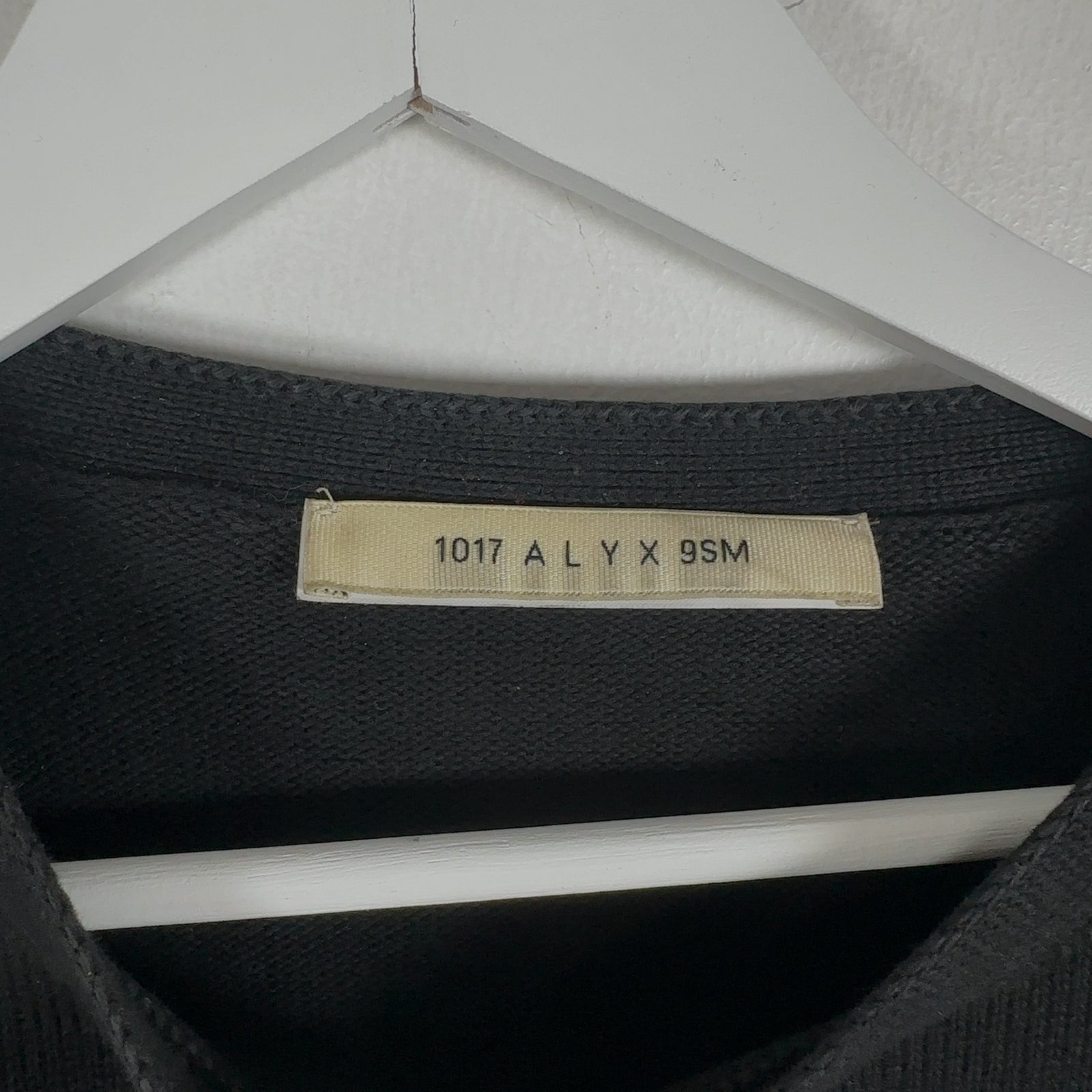 1017 ALYX 9SM Logo Graphic Print Black Knit Sweater