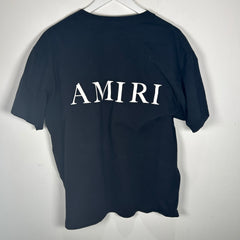 Amiri Black 'AM' Logo T-Shirt Size L