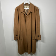 Burberry Cashmere Khaki Trench Coat Size M