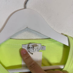 Rhude Neon Green Logo T-Shirt Size M