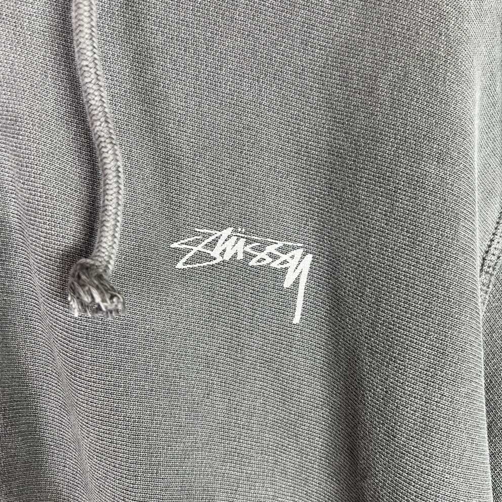 Stussy Pigment Dyed Logo Zip-Up Hoodie