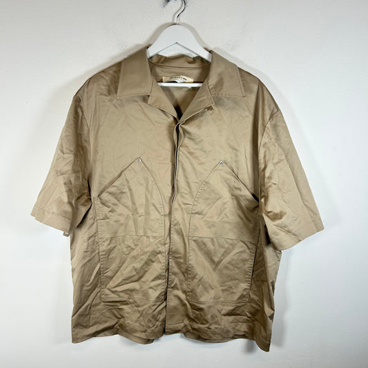 1017 Alyx 9SM Khaki Curved Pocket SS Button-Up Shirt Size L