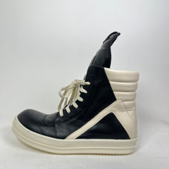 Rick Owens Black/Milk Geobasket Sneakers
