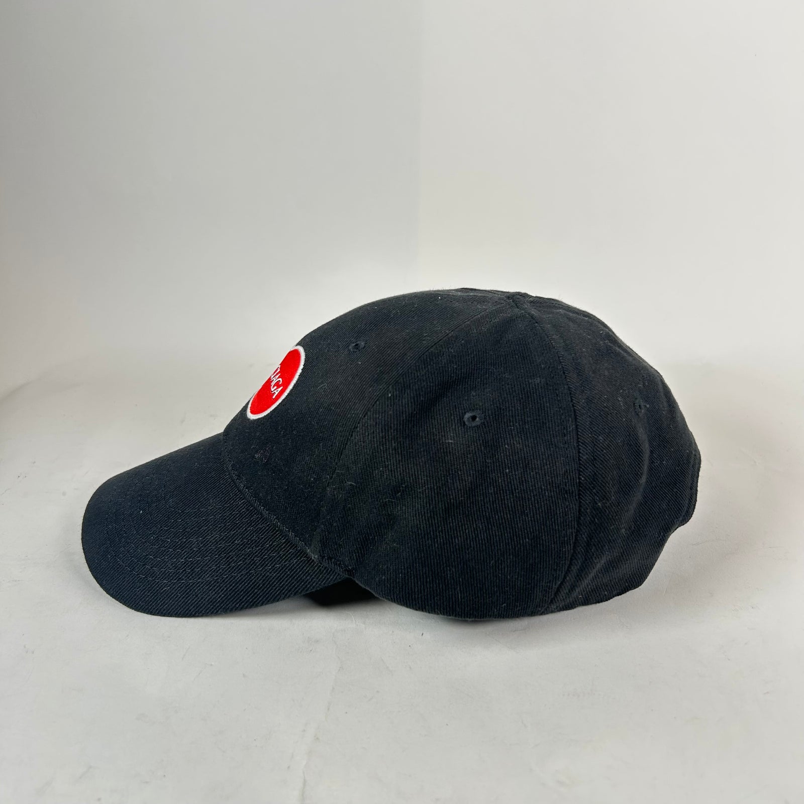 Balenciaga Black Mastercard Logo Cap Size L