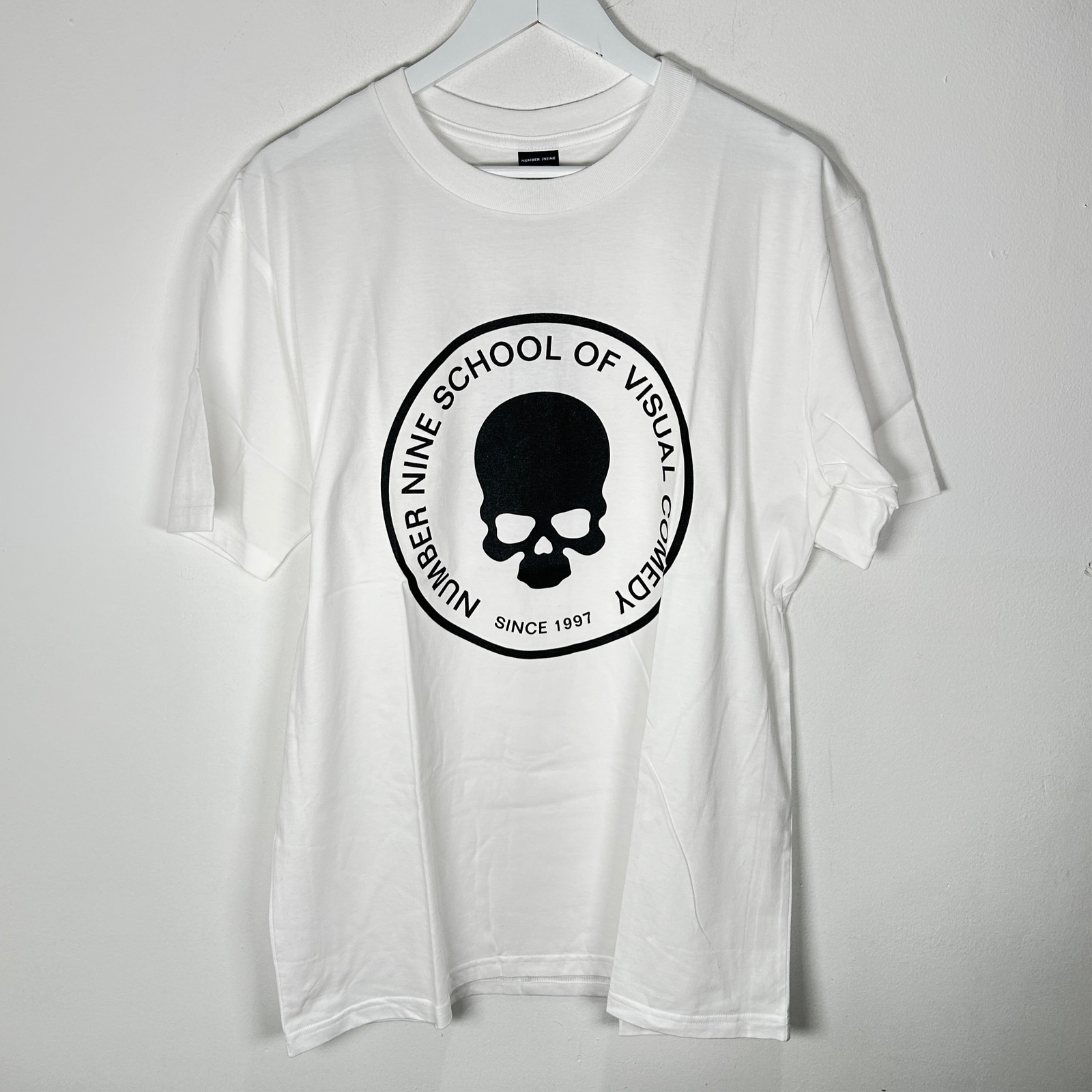 Number (N)ine School of Visual Comedy White T-Shirt Size 3