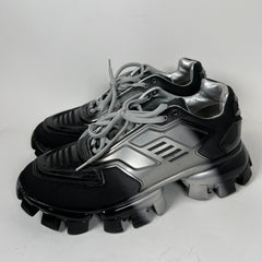 Prada Black/Silver Cloudbust Sneakers Size 8.5