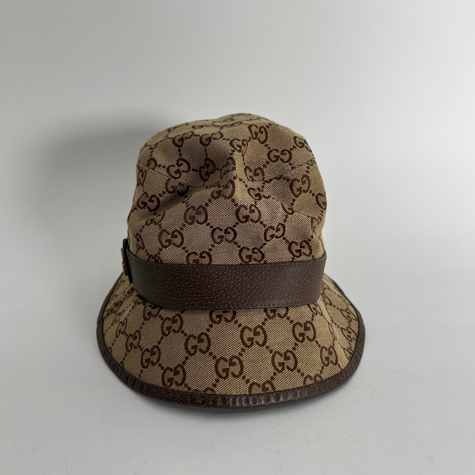 Gucci Brown GG Supreme Canvas Bucket Hat