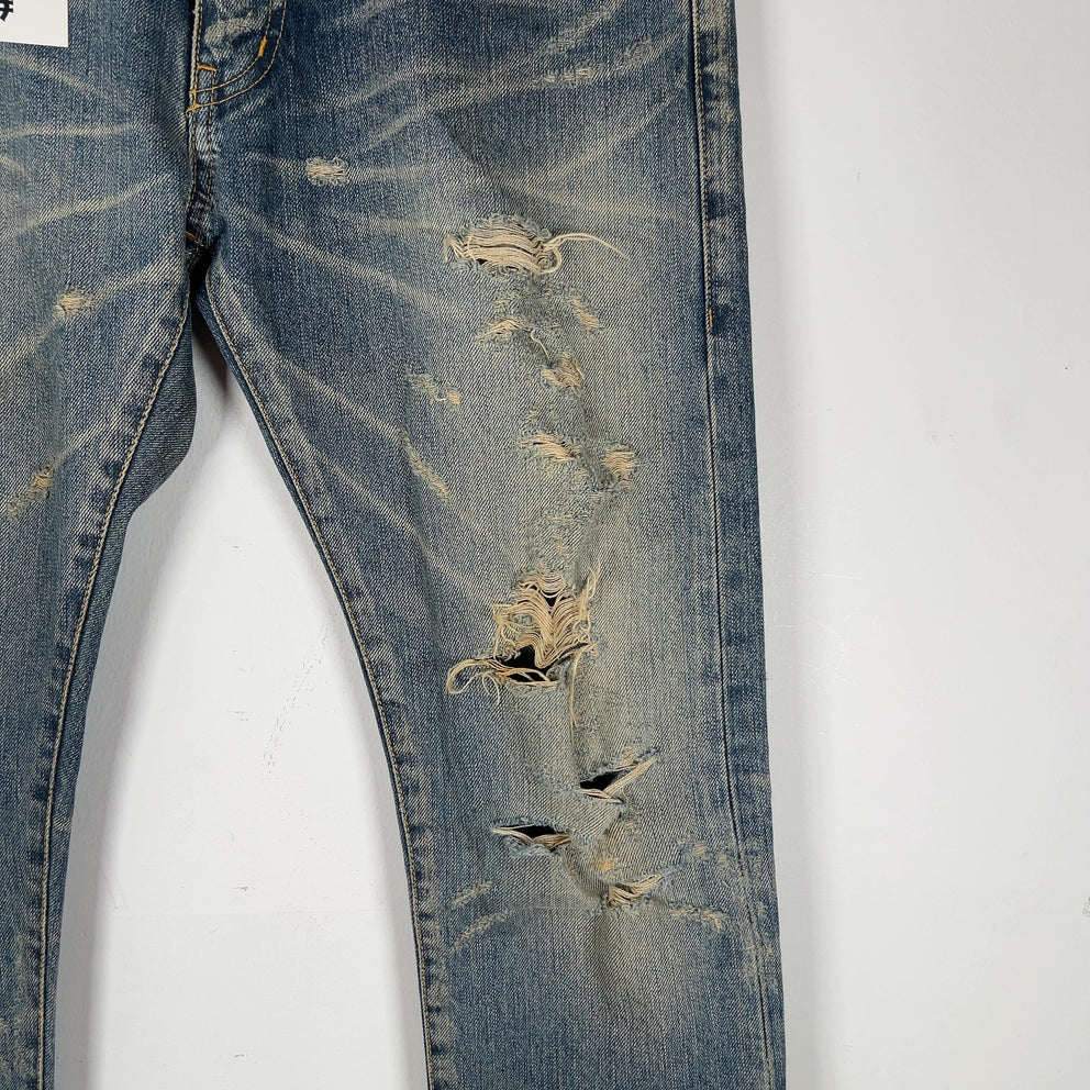 Saint Laurent Distressed Lightwash Skinny D02 Jeans
