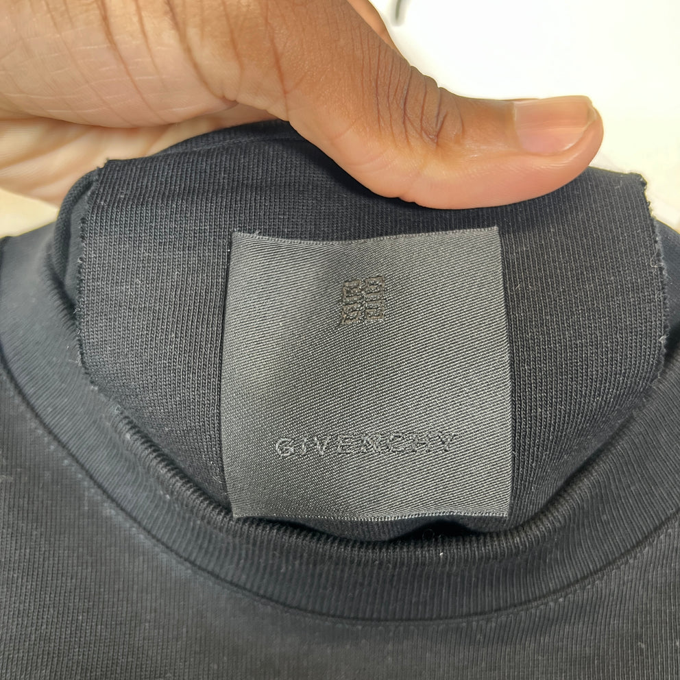 Givenchy Black/Red Snake CNY Logo Longsleeve Size M