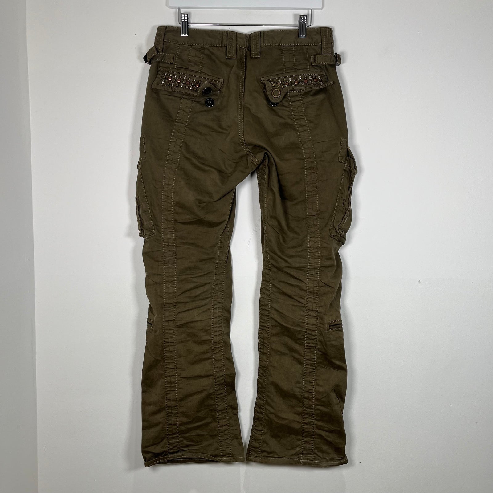Cherry Sun-Burst Army Green Cargo Pants Size 30
