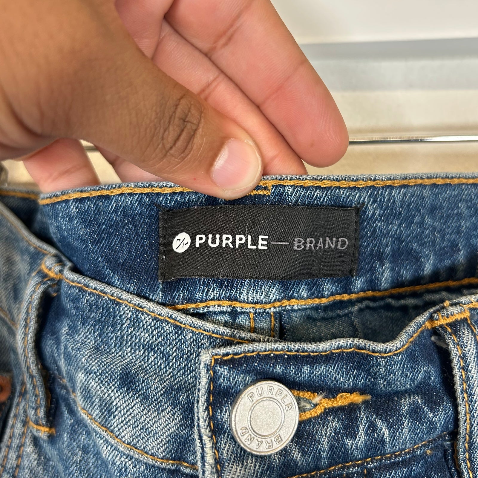 Purple Lightwash Paint Splatter Jeans Size 31