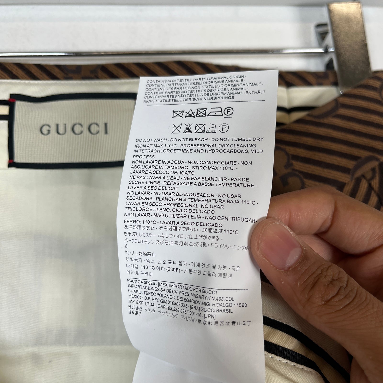Gucci Diagonal GG Monogram Brown Suit Set