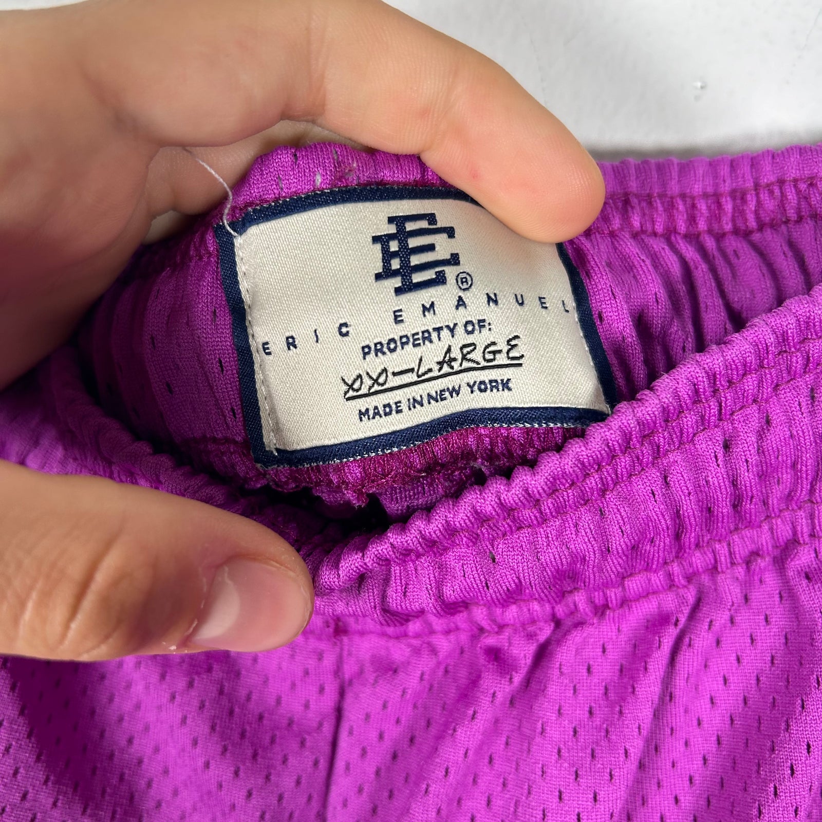 Eric Emmanuel Purple/Green Shorts Size XXL