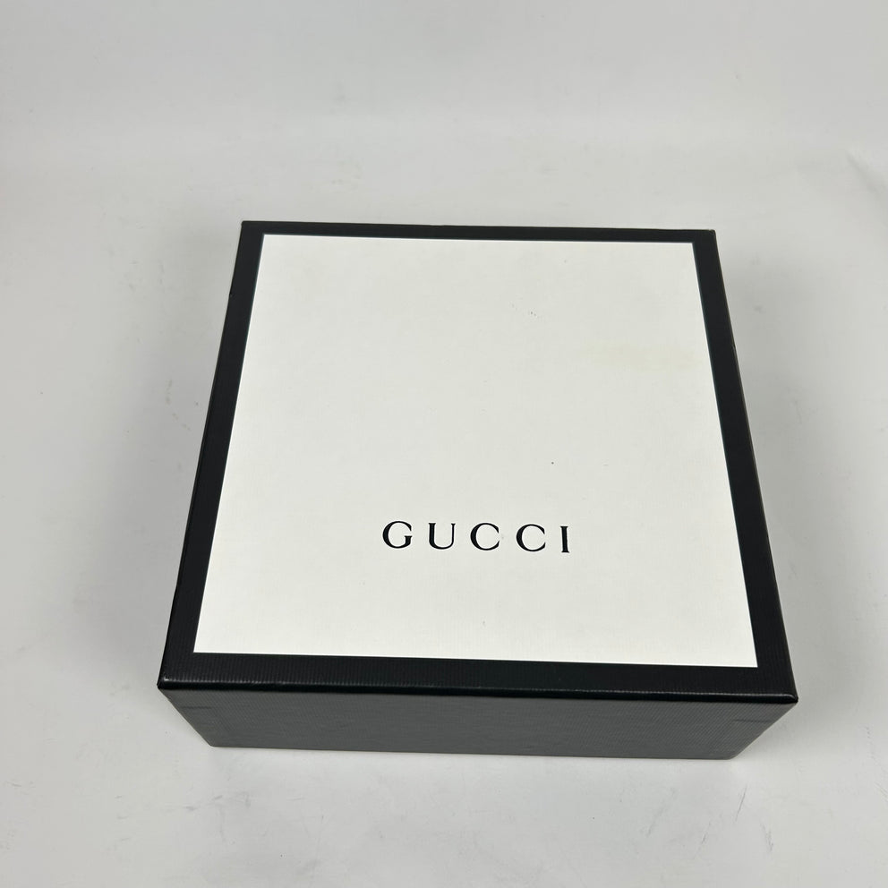 Gucci Black/Gold Large GG Belt Size 70