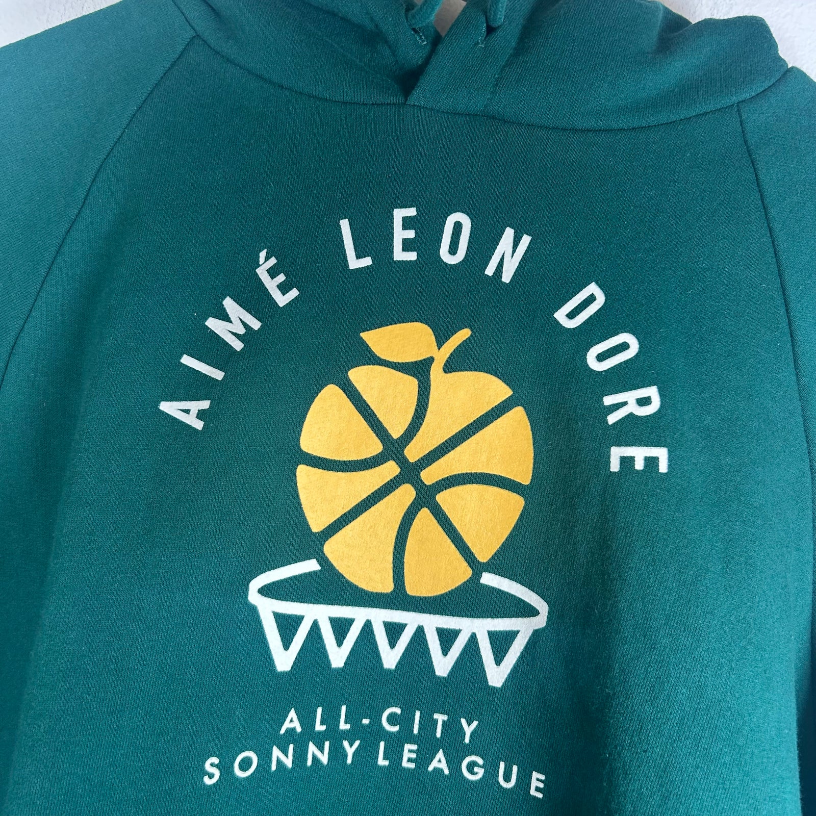 Aime Leon Dore x New Balance Green Sonny League Hoodie Size XS