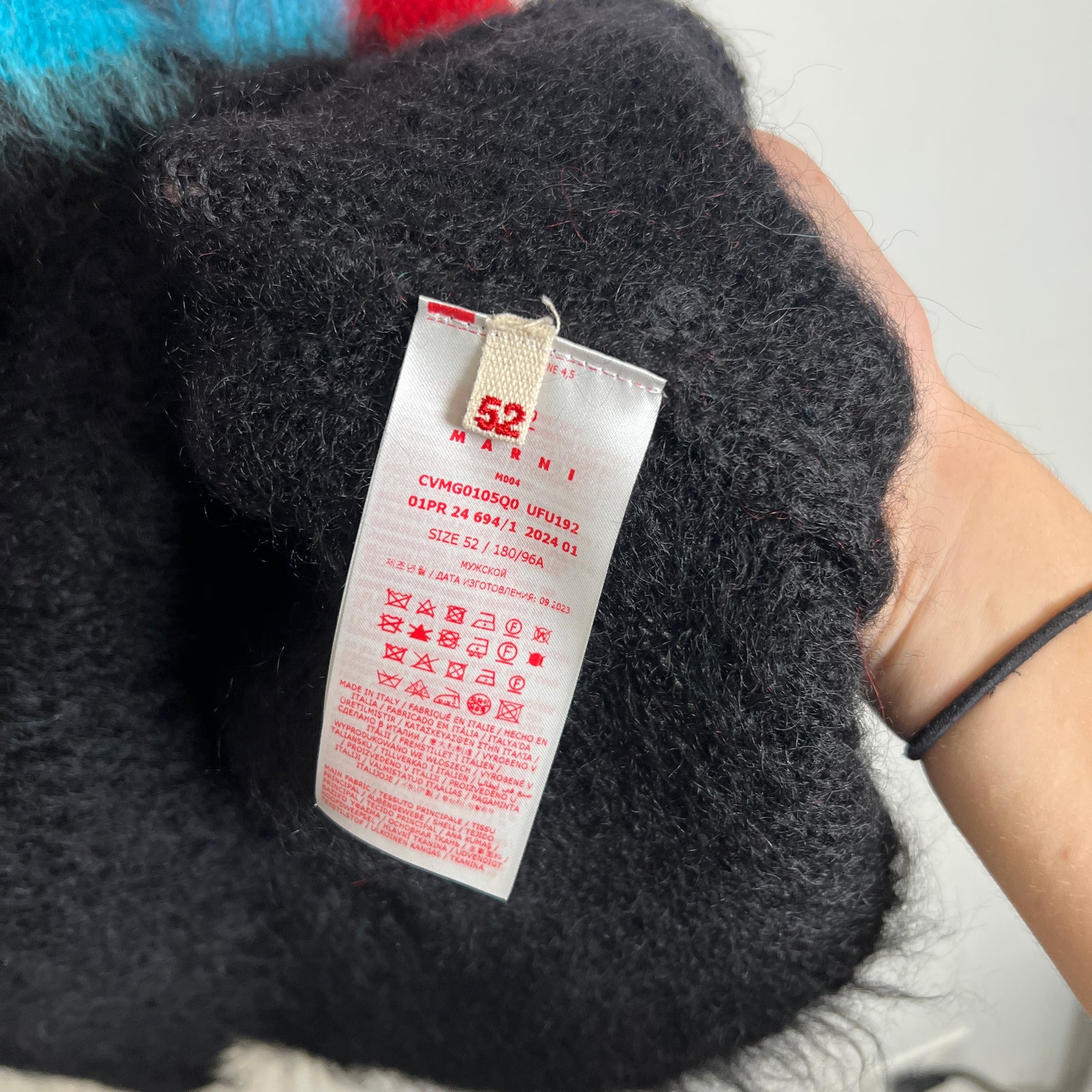 Marni Fuzzy Wuzzy Flowers Mohair Size 52