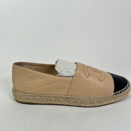 Chanel Interlocking CC Lambskin Espadrilles
