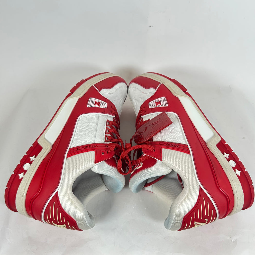 Louis Vuitton White/Red Trainer Size LV 11