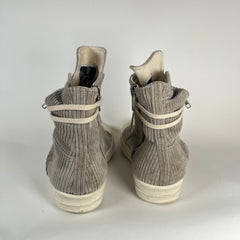 Rick Owens Gray Corduroy Ramones Size 43
