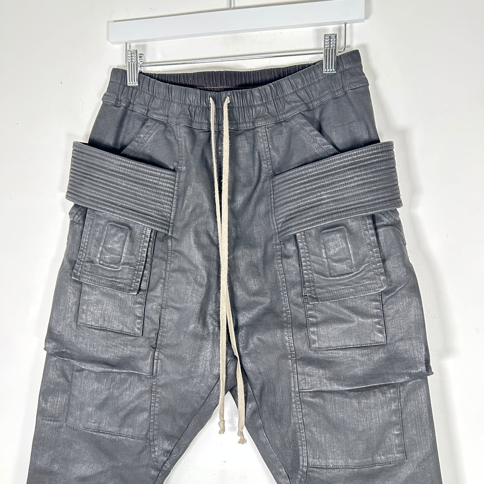 Rick Owens Waxed Creatch Cargos Size S