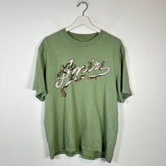 Amiri Green Filigree Logo T-Shirt Size M