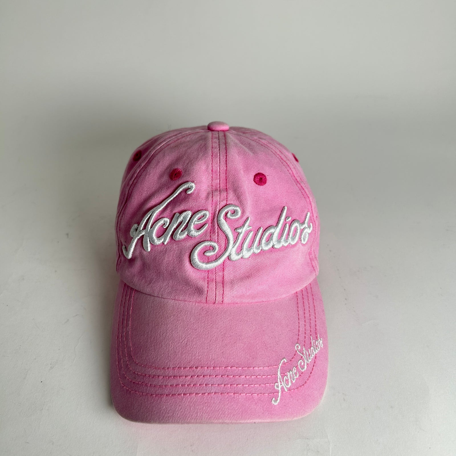 Acne Studios Pink Bubble Logo Cap