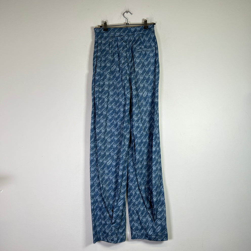 Fendi Graphic Print Chambray Trousers