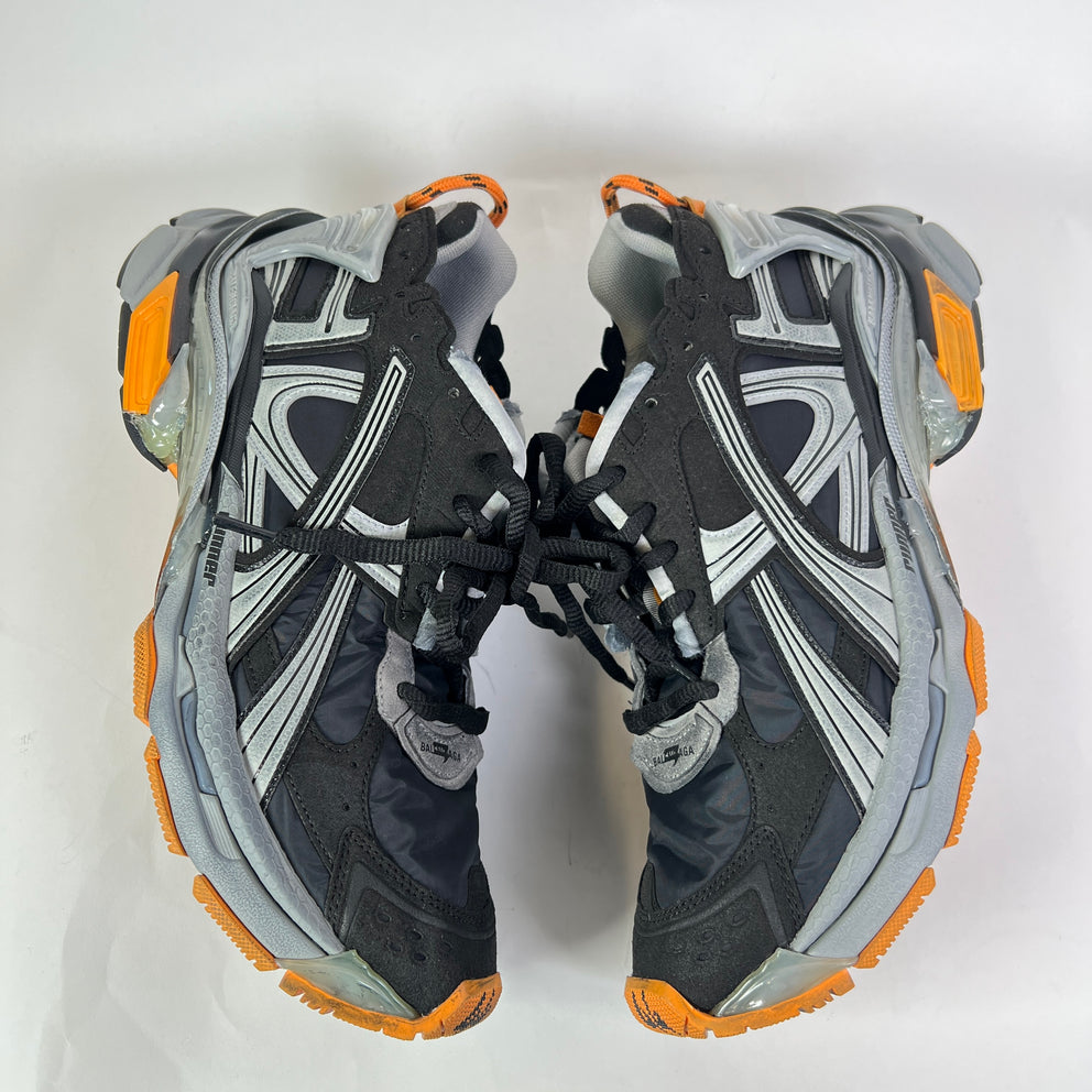 Balenciaga Black/Orange Nylon Runner