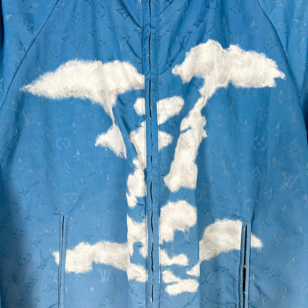 Louis Vuitton Blue Cloud Windbreaker Jacket Size M
