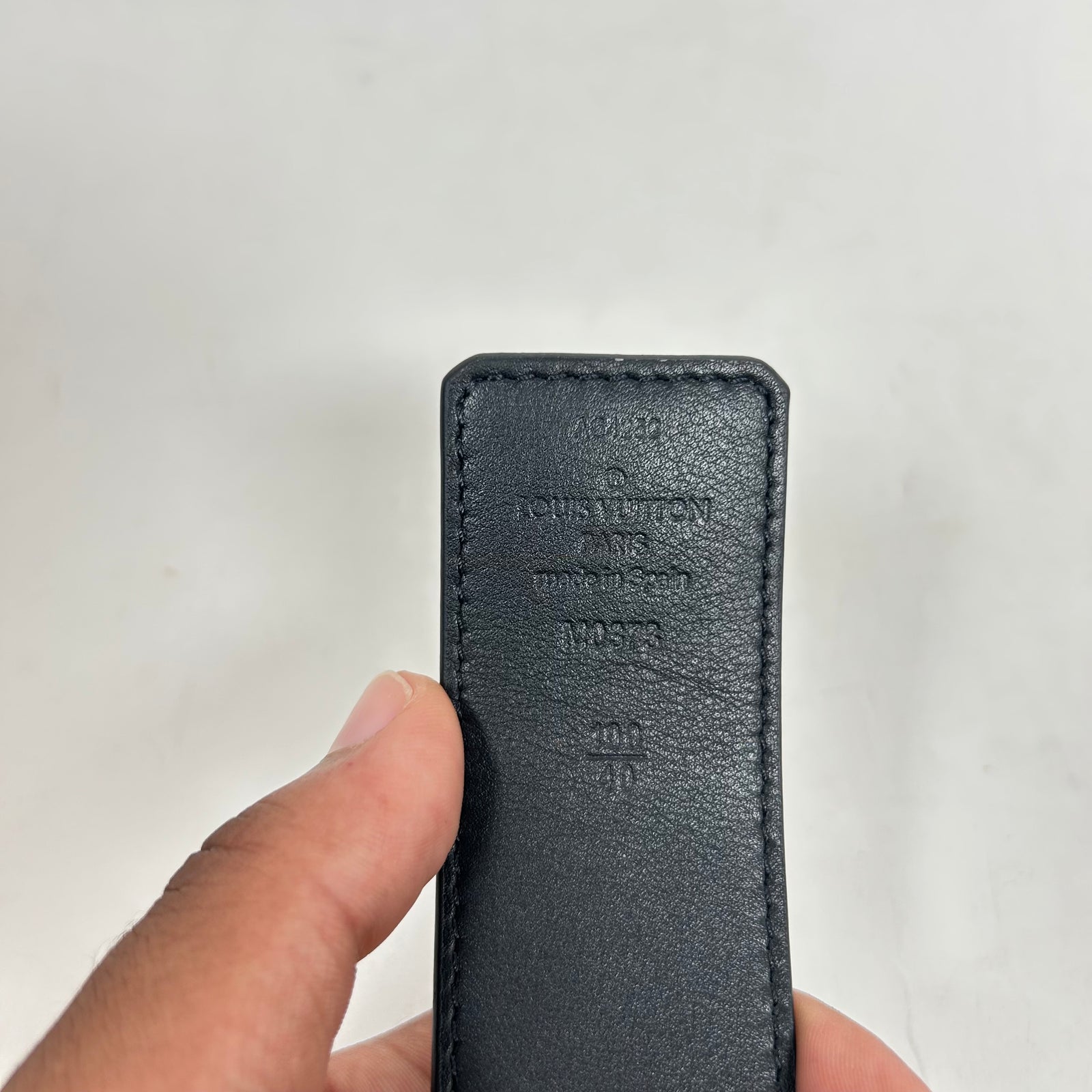 Louis Vuitton Monogram Eclipse 40MM Reversible Belt Size 100