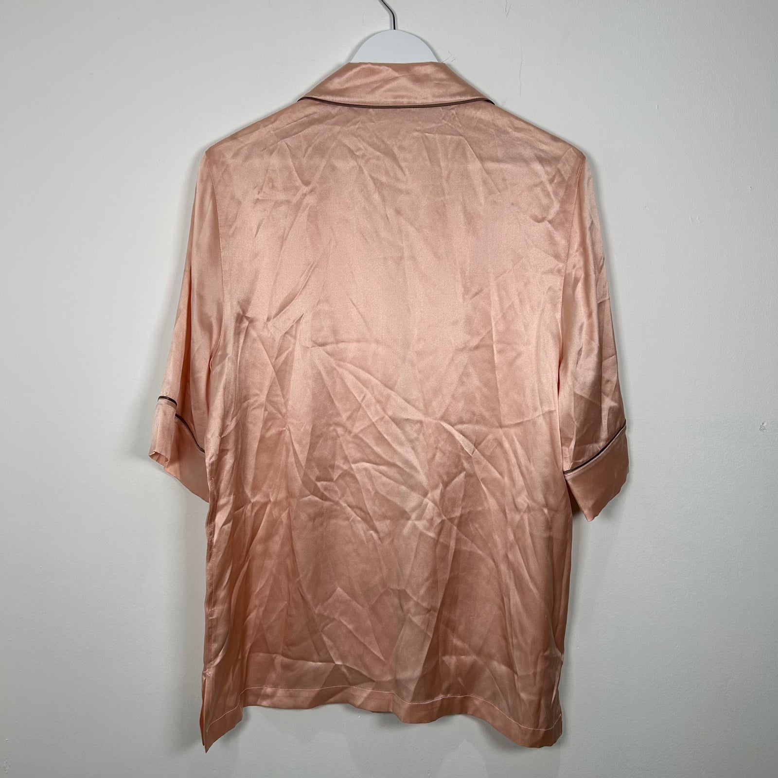 Dolce Gabbanna 'DG' Embrodiery Silk Night Shirt