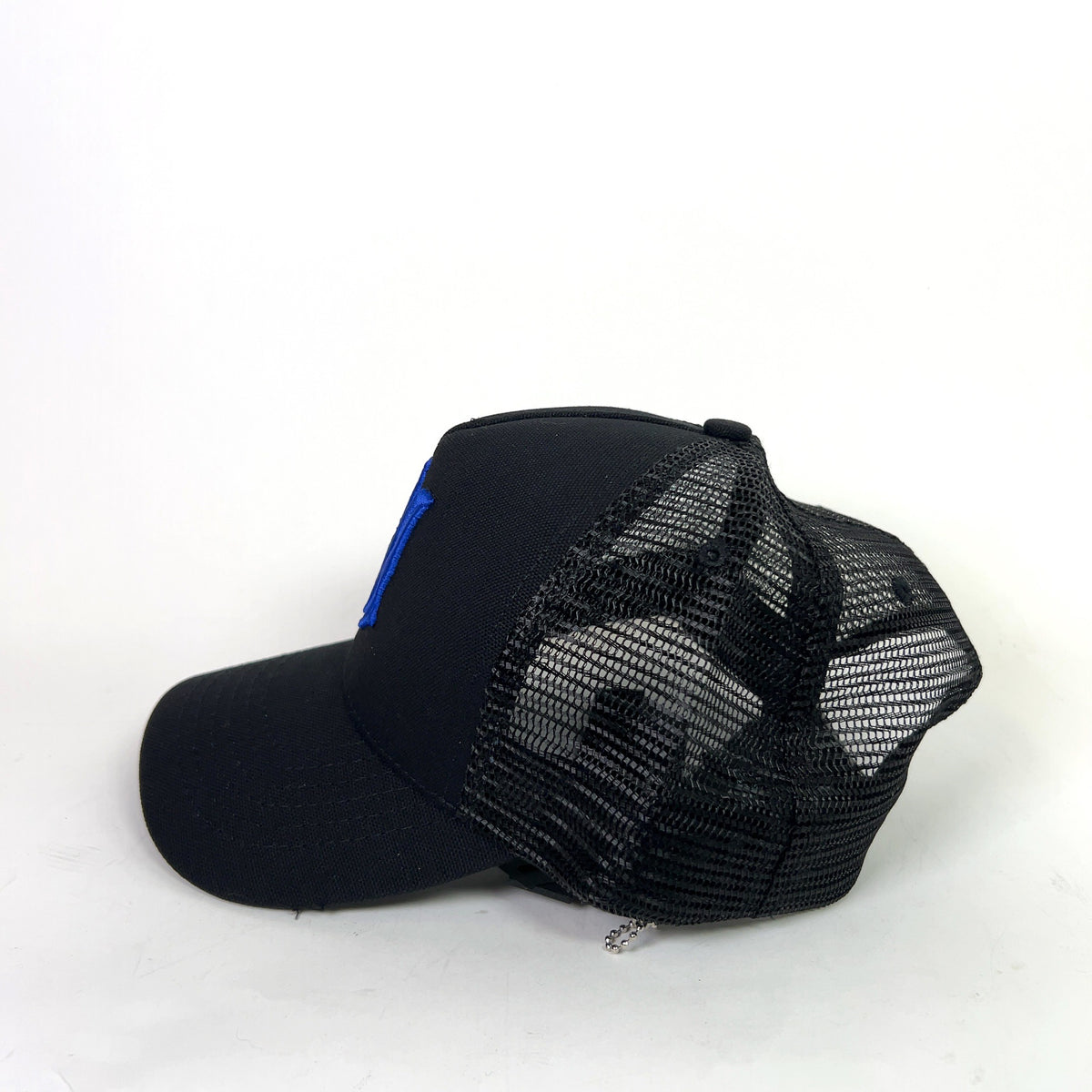 Amiri Black MA Logo Trucker Hat