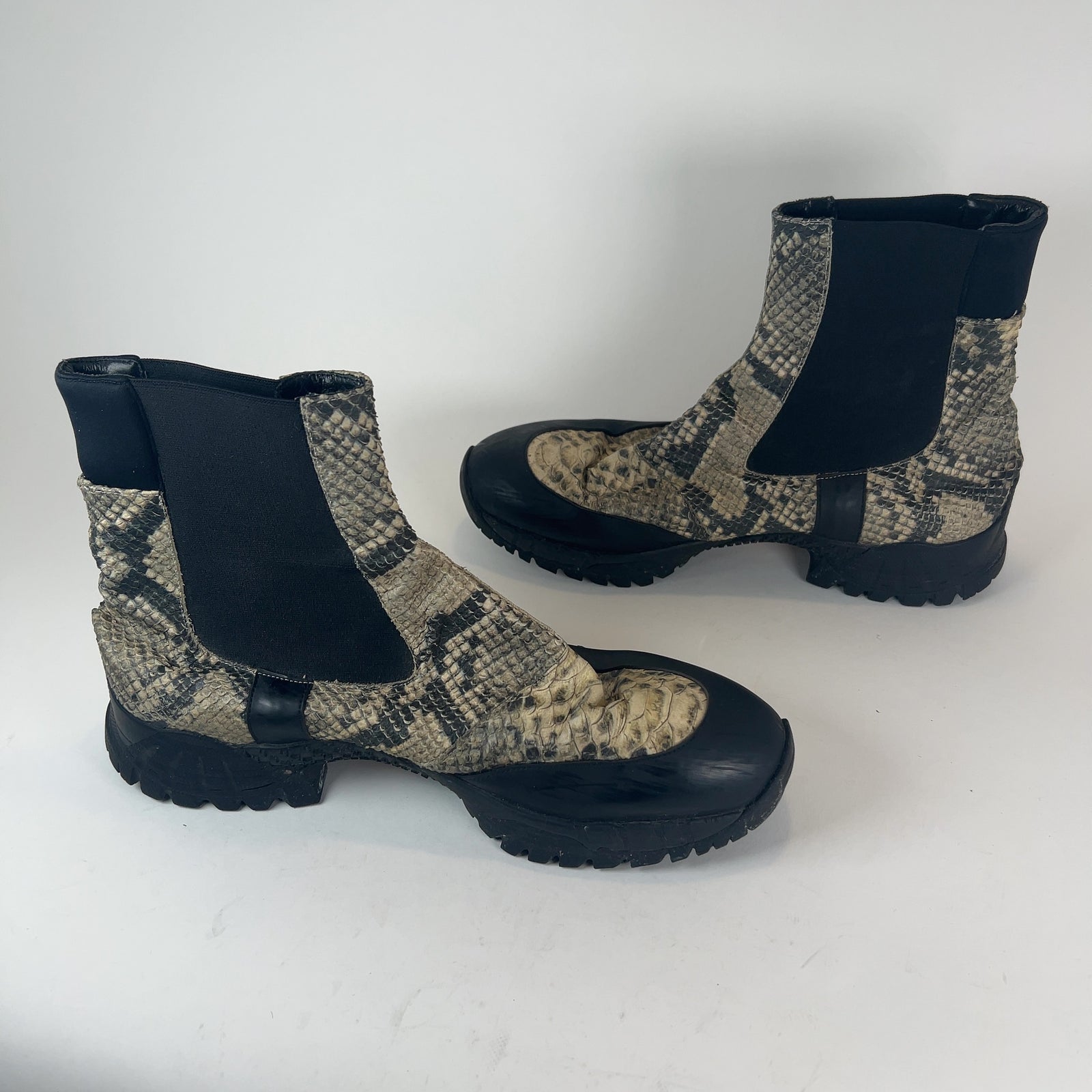 1017 ALYX 9SM Snakeskin Vibram Boots