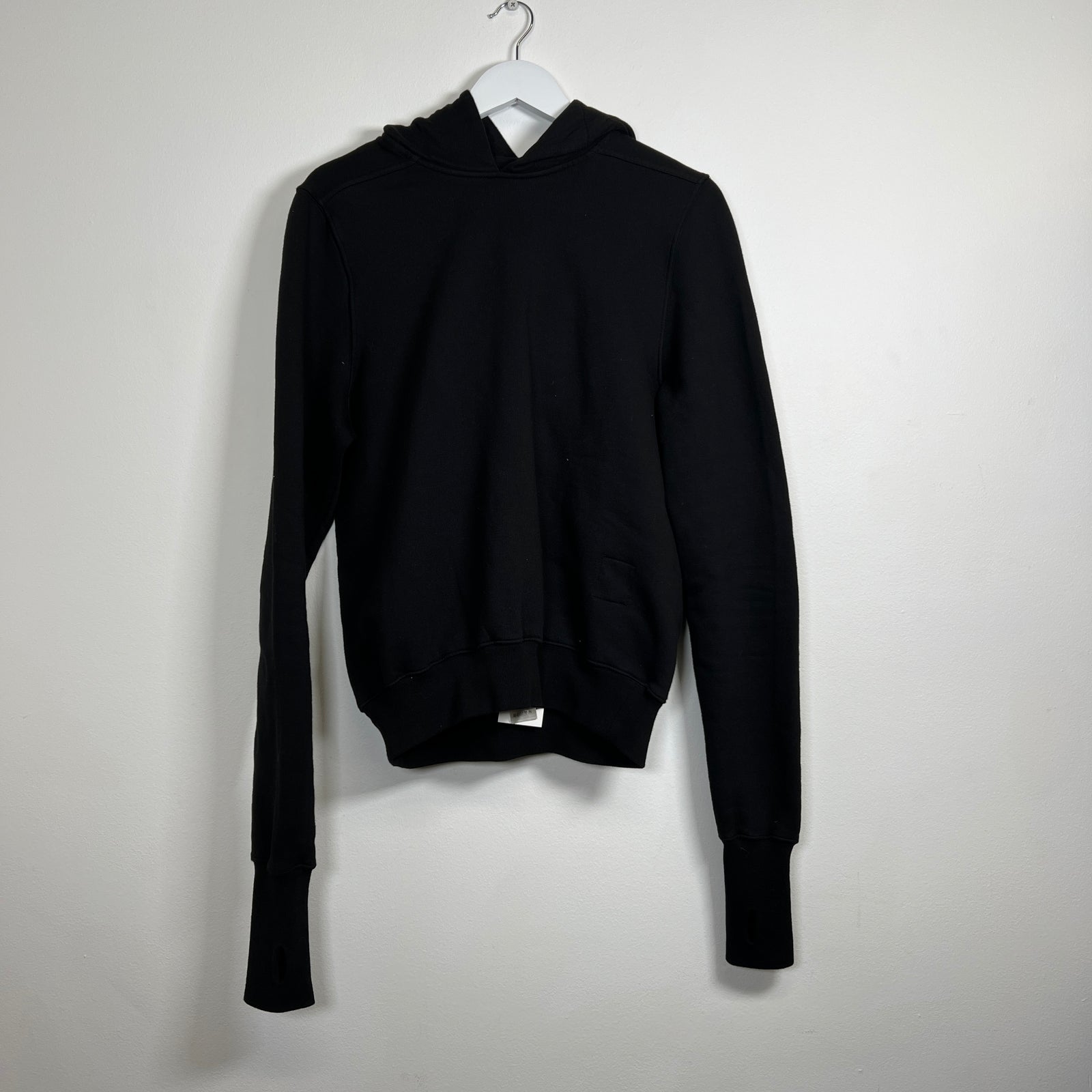 Rick Owens Black Gauntlet Hoodie Size M