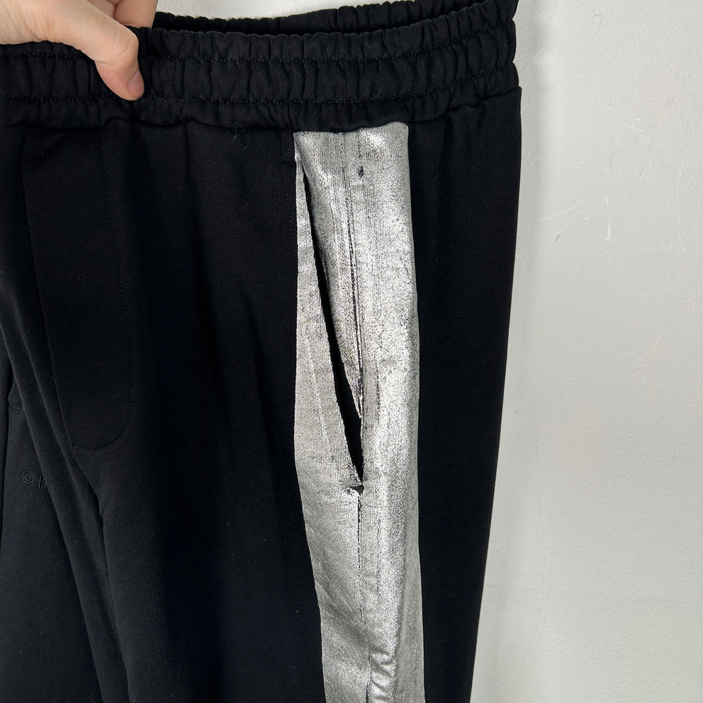 Helmut Lang Silver Stripe Sweatpants Size S